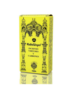 Incienso Virtudes 50g y Carbones 10u Radhe Shyam